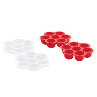 Egg Bite Silicone Molds - Set of 2 - 6.38 x 1.5 x 6.38