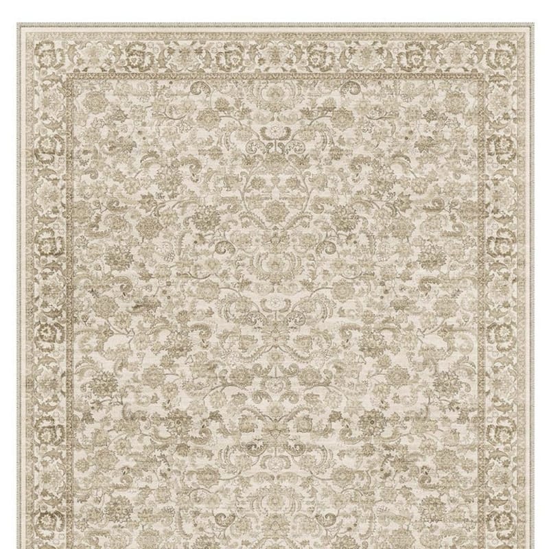 HomeRoots Floral Persian Rectangle Area Rug - 5' X 7'