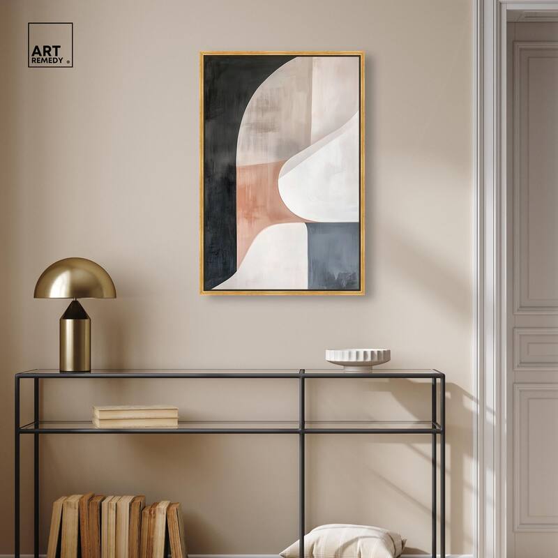 Curved Contour II Canvas by Art Remedy