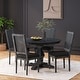 preview thumbnail 2 of 62, Remuda Wood and Cane Upholstered 5 Piece Circular Dining Set by Christopher Knight Home