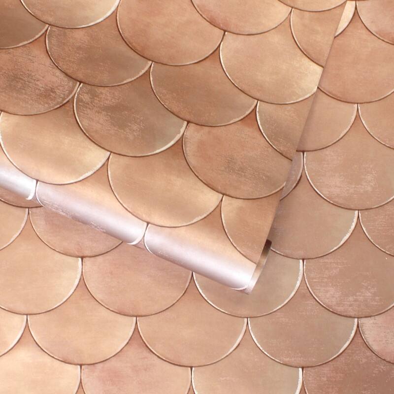 Tempaper Brass Belly by Genevieve Gorder Peel and Stick Wallpaper