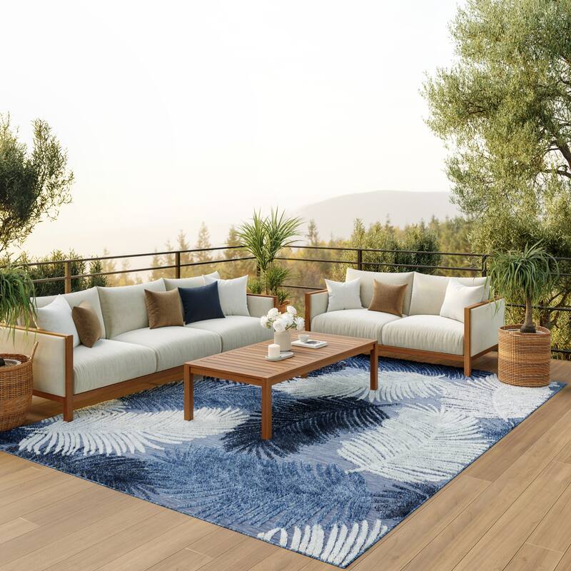 Nourison Suncoast Indoor/Outdoor Nature Area Rug.