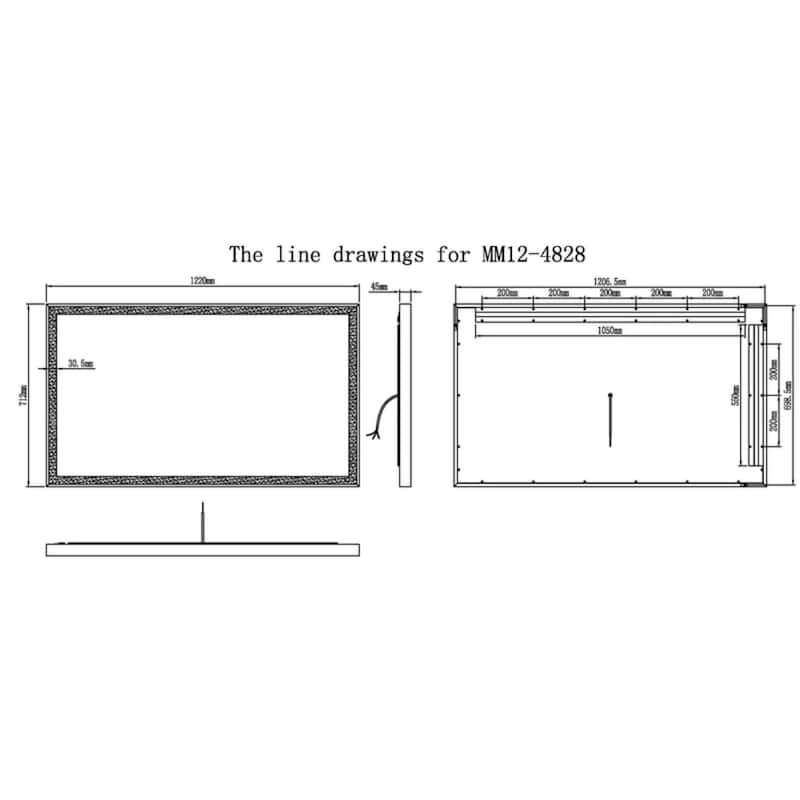 Modern Mirrors Vera Lighted LED Bathroom Vanity Mirror - IP44