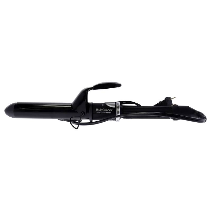Porcelain Ceramic Spring Curling Iron - BP125SUC - Black 1.25Inch by BaBylissPRO for Unisex