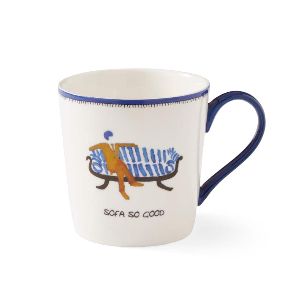 Kit Kemp for Spode Doodles Sofa So Good Mug