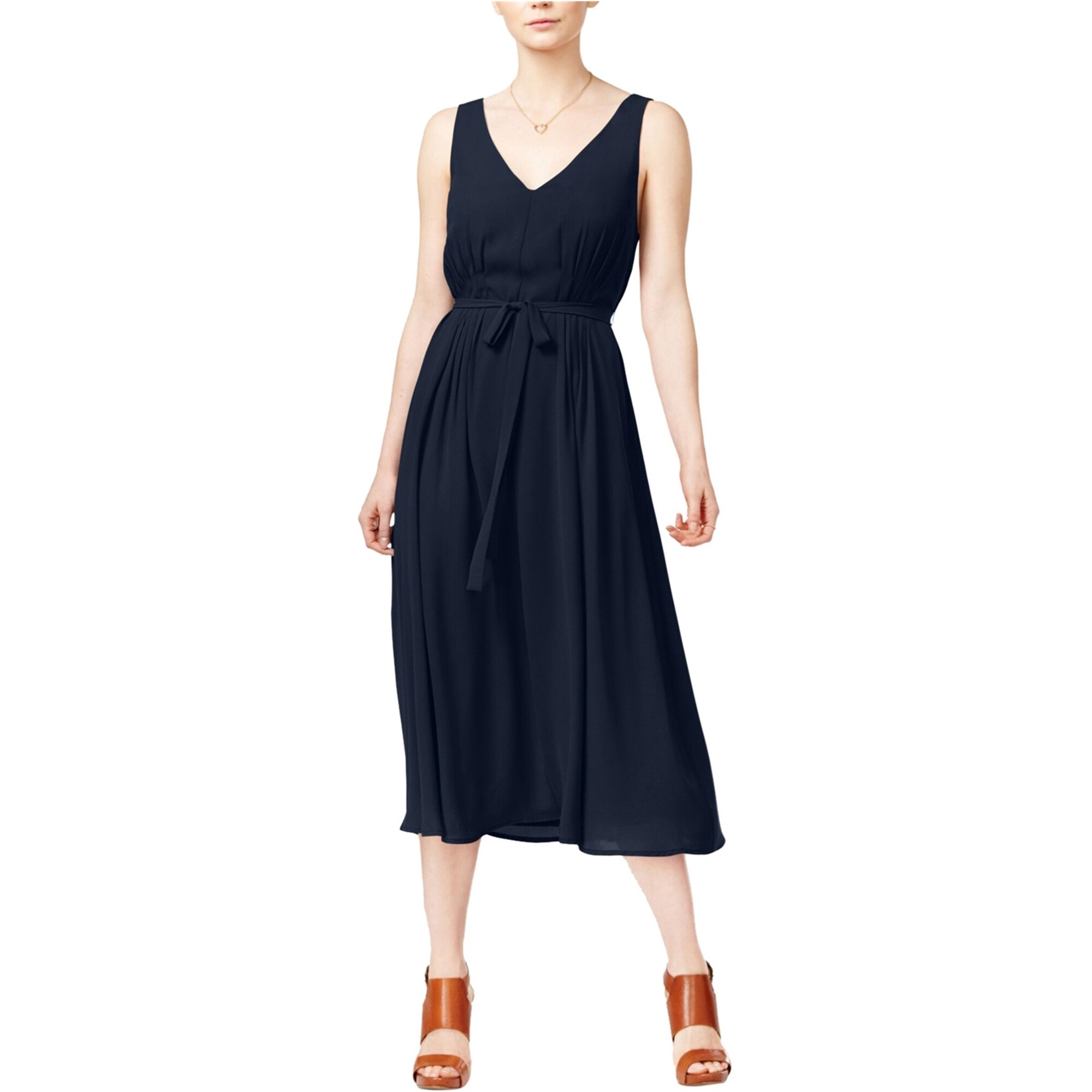 Maison Jules Womens Belted Fit & Flare Dress - Overstock - 41857009 Maison Jules Womens Belted Fit & Flare Dress - Overstock - 41857009