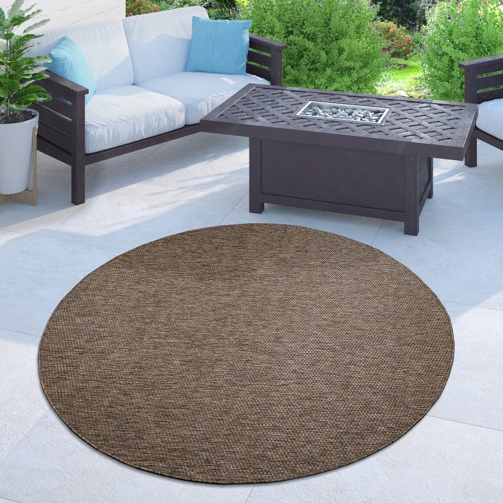 Variegated Waterproof Outdoor Rug for Patio