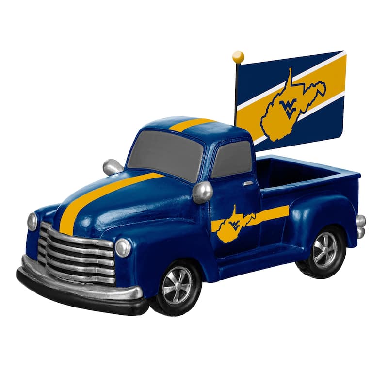 NCAA Rally Truck Garden Statue with Team Flag