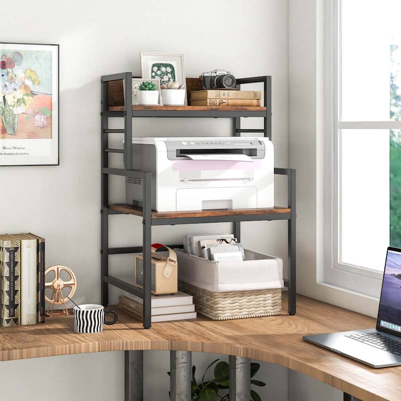Costway 3-Tier Microwave Stand with Storage Shelves Heavy-Duty Metal - See Details
