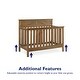 preview thumbnail 8 of 15, Avenue Greene Nassau Rustic Coffee 5-in-1 Convertible Crib