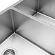 preview thumbnail 9 of 7, Karran 32" Undermount Double Equal Bowl Stainless Steel Sink Kit