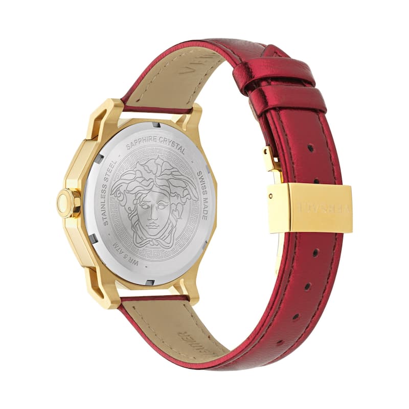 Versace Medusa Deco Leather Watch
