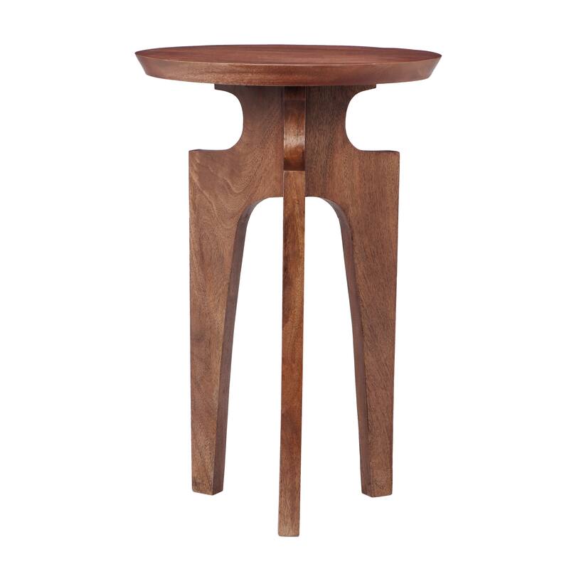 Christopher Knight Home 3-Legged Mango Wood Round End Table