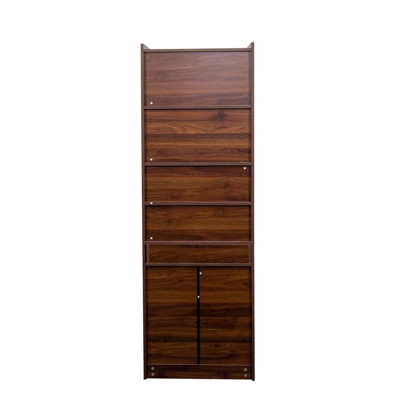 GDFStudio - Saly Modern Multi-Function Home Office Desk & Workstation with Storage, Drawers & Hutch