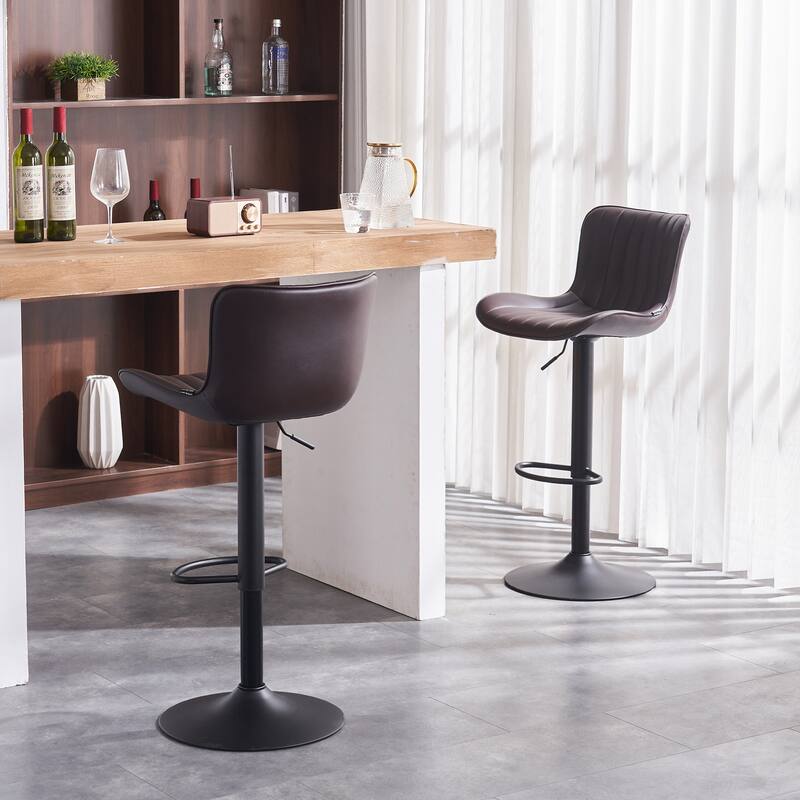 Counter Height Modern Swivel Barstools Set of 2