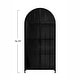 preview thumbnail 7 of 17, Arched Metal Cabinet with Glass Shelves