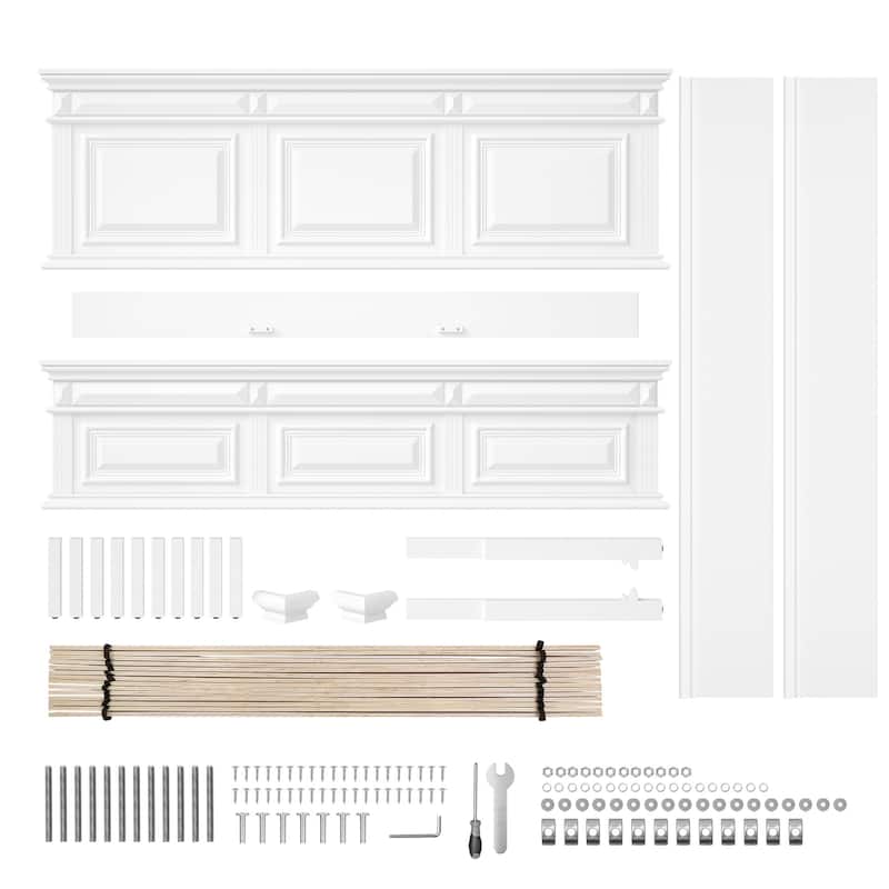 Classic Solid Wood Panel Bed Frame