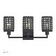 preview thumbnail 1 of 14, Livex Lighting 3-light Black Finish Vanity Sconce, 14043-04 - 23" W x 11" H x 6.5" EXT