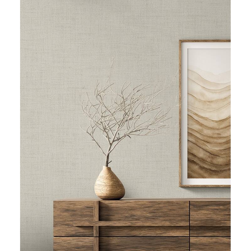 Seabrook Designs Vespia Faux Non-Woven Unpasted Wallpaper