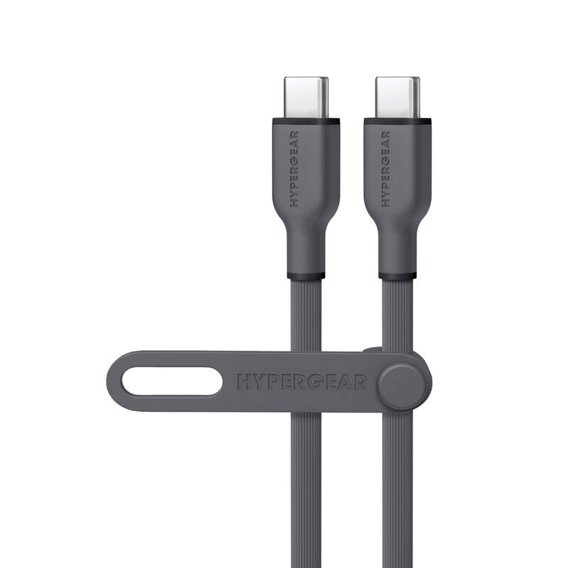 HyperGear Flexi PRO USB-C to USB-C Cable 15ft - Grey
