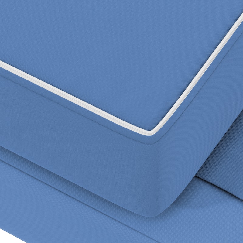 California Umbrella Outdoor Chaise Lounge Cushion, 24" x 78", 3.5" Thick, Memory Foam, Solstice Olefin Fabric