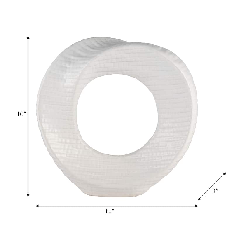 Sagebrook Home Modern Stoneware Ceramic Decorative Object