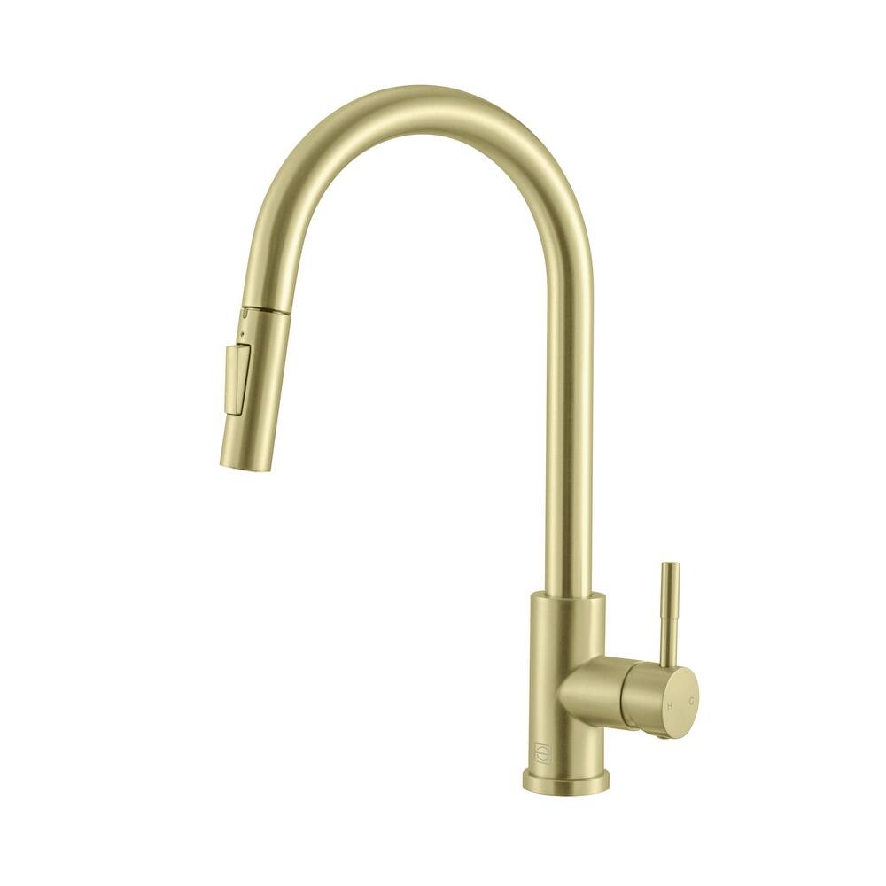 Indigo Home Single Handle Pull Down Sprayer Kitchen Faucet