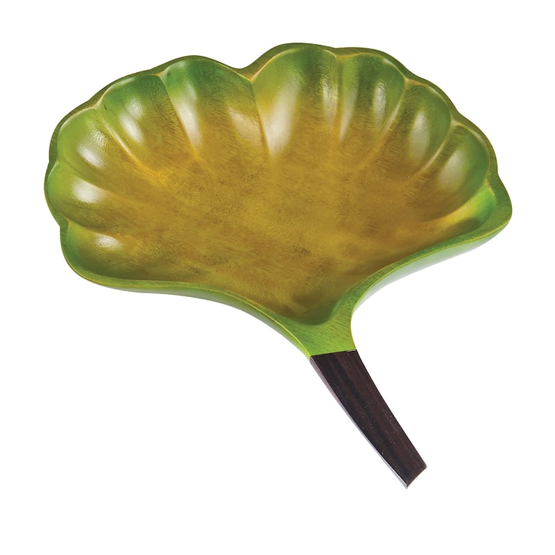 Ginkgo Leaf Carved Tray