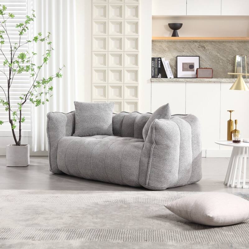 66.1''W Soft beanbag chair with high resilience foam