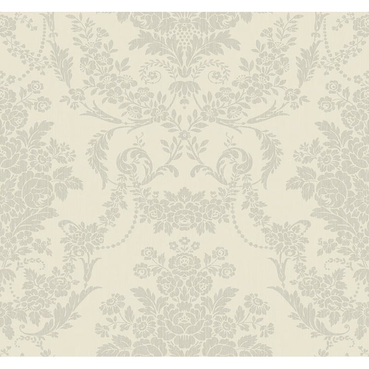 Seabrook Designs Hemingway Damask Unpasted Wallpaper - 27 in. W x 27 ft. L