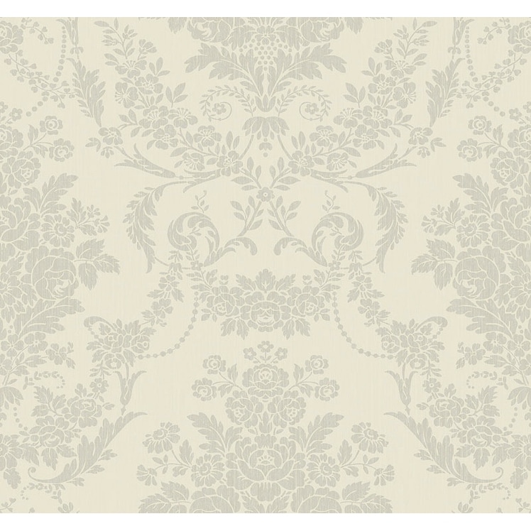 Seabrook Designs Hemingway Damask Unpasted Wallpaper - 27 in. W x 27 ft. L