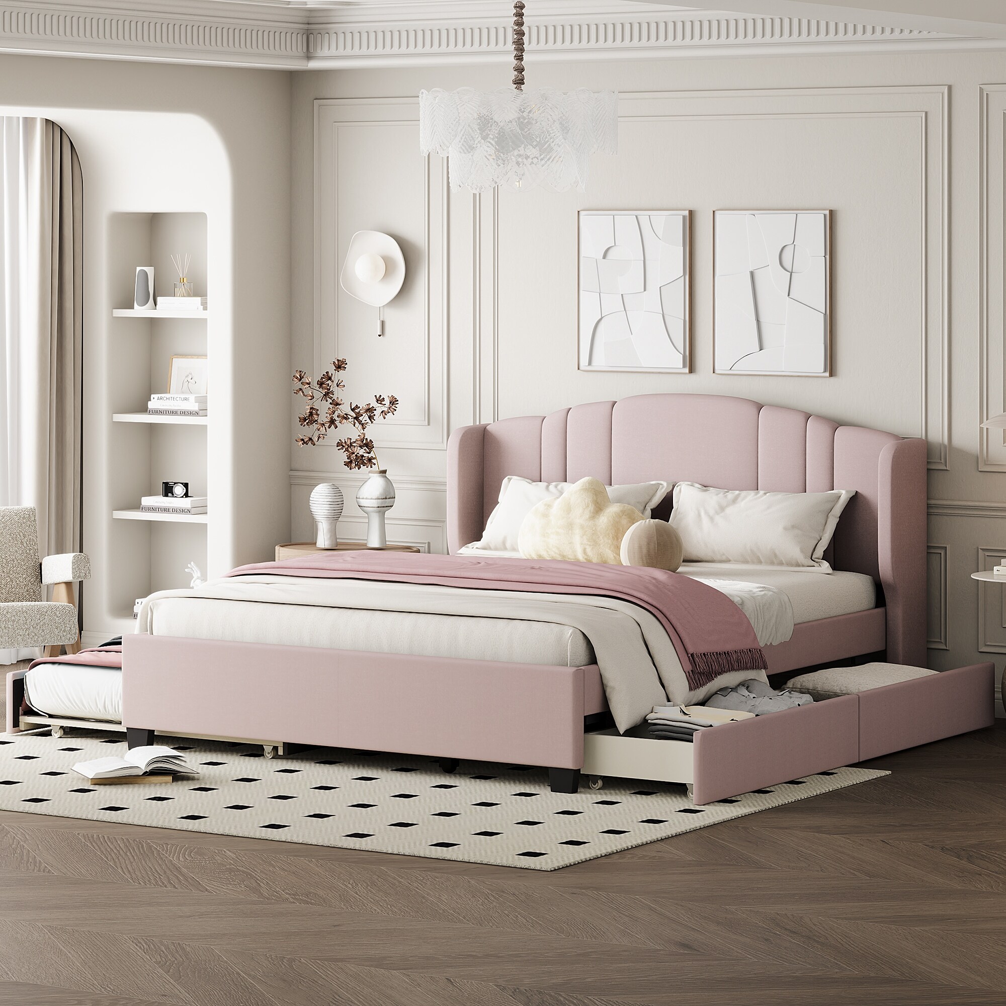 Queen bed frame new arrivals with center support
