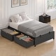 preview thumbnail 2 of 5, Twin Size Bed Frame 2 Large Storage Drawers Platform Bed Metal Kids