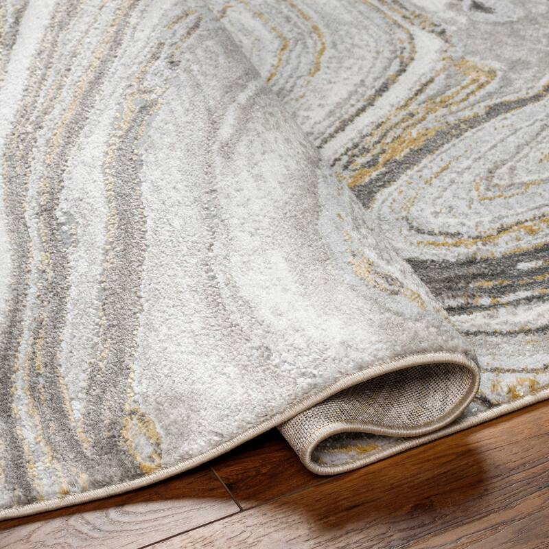 Livabliss San Fran Marbled Abstract Area Rug