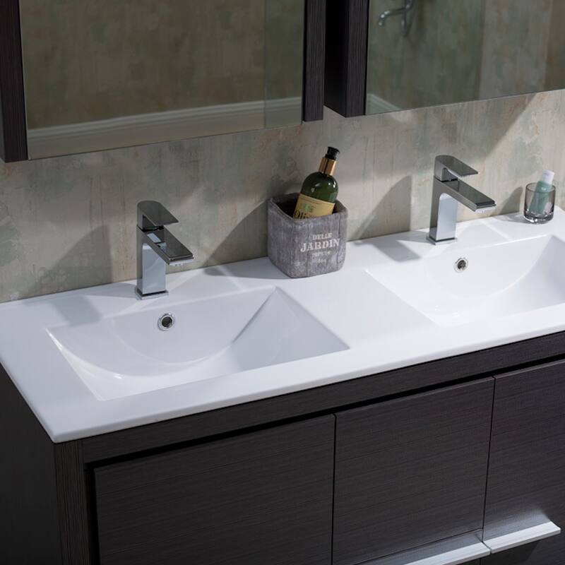 Solid Wood Bathroom Vanity with Mirror Medicine Cabinet