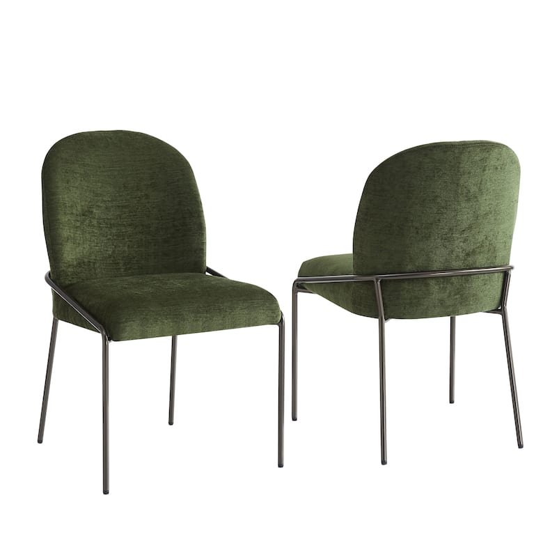 Christopher Knight Home - Marden Modern Upholstered Dining Chair Set with Curved High Back - Set of 2