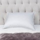 preview thumbnail 1 of 2, Jacquard 500 Thread Count Natural Down and Feather Pillow - White