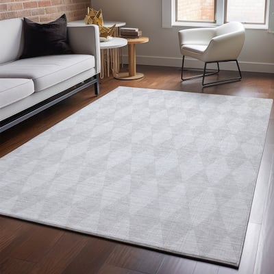 Premium Washable Super Soft Modern Diamond Mayfield Rug