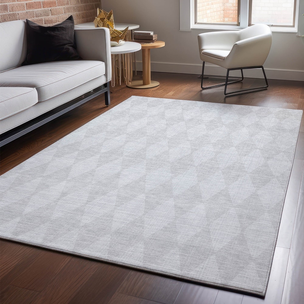 Premium Washable Super Soft Modern Diamond Mayfield Rug