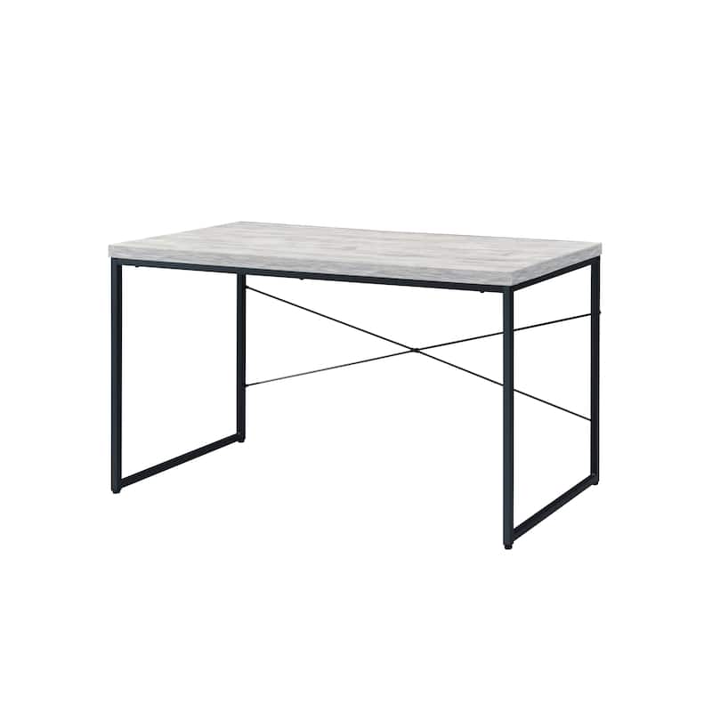 Bob Antique White & Black Finish Writing Desk