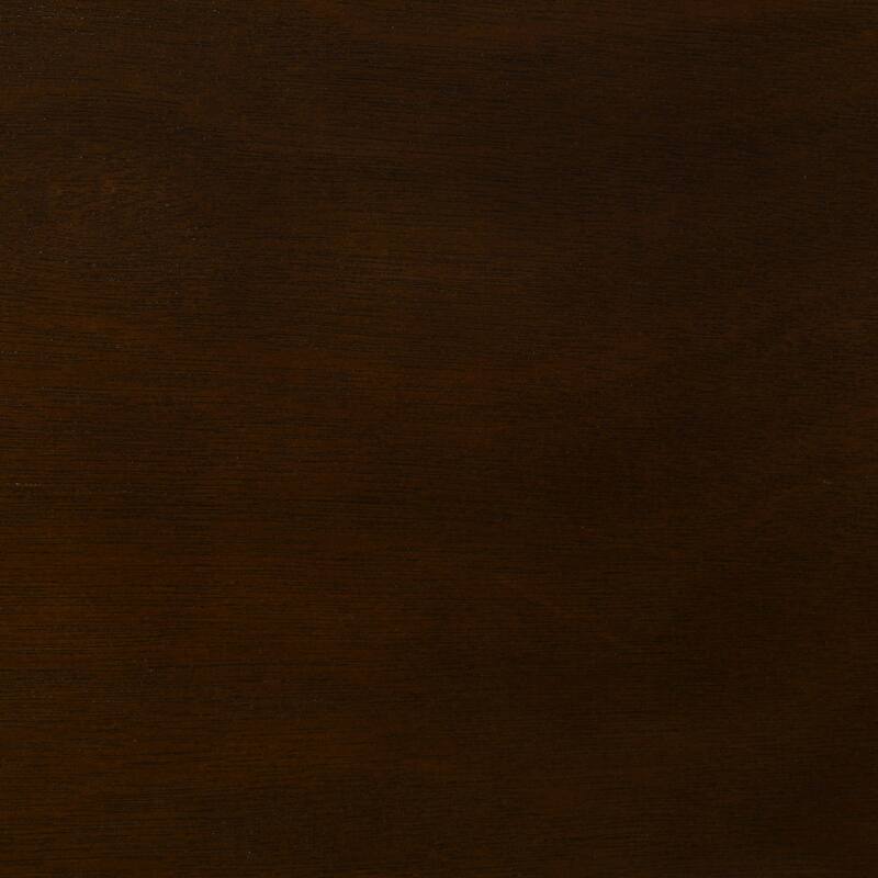 Cappuccino Wood Eastern King Sleigh Bed with Curved Headboard and Footboard