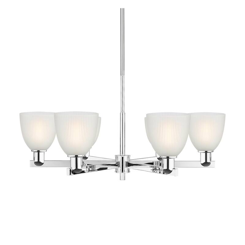 Innovations Lighting 716-6CR-11-36 Castile Chandelier Castile 6 Light - Polished Chrome / White
