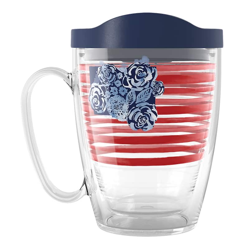 Tervis Sara Berrenson - Home Sweet Home American Flag Made in USA Double Walled Insulated Travel Tumbler, Classic - 16oz Mug - 16oz Mug
