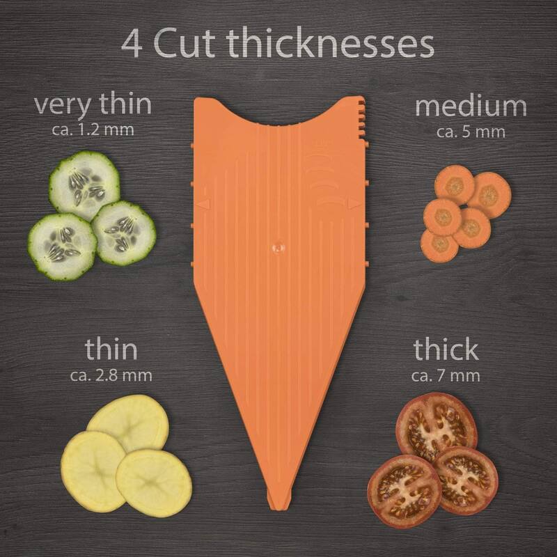 Swissmar V-7000 Borner V-Power Mandoline, Orange