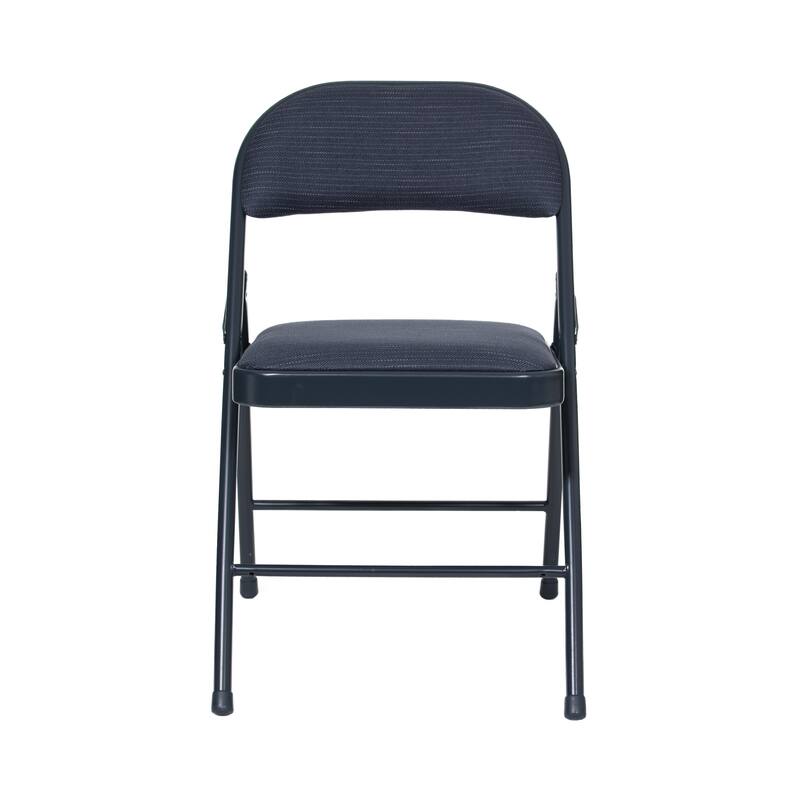 Hampden Furnishings Bernadine Basics Collection Fabric Folding Chair, Pack of 4