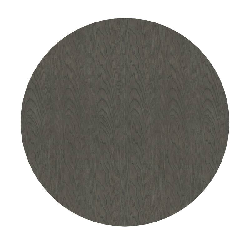 Harstad 42"-60" Extendable Round Dining Set with Channel Stitching Upholstered Chairs by iNSPIRE Q Modern