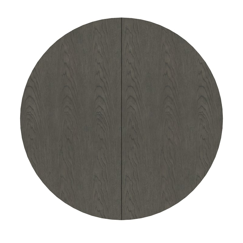 Harstad 42"-60" Extendable Round Dining Set with Vegan Leather Upholstered Chairs by iNSPIRE Q Modern