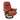Manama Leather Swivel Recliner, Red