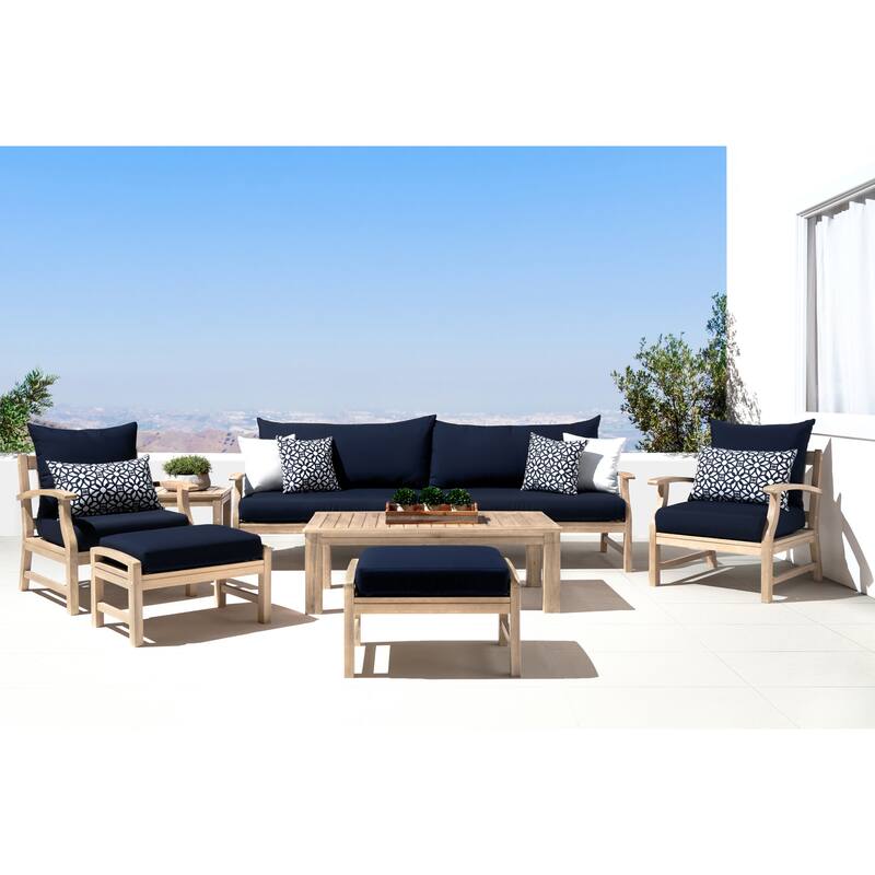 Kooper 8 Piece Sunbrella Outdoor Patio Sofa & Club Chair Set