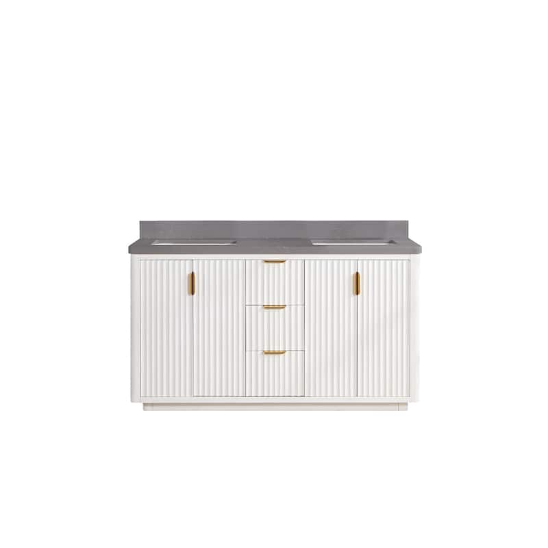 Miseno MV-NM-704160M Cadiz 60" Free Standing Double Basin Vanity Set